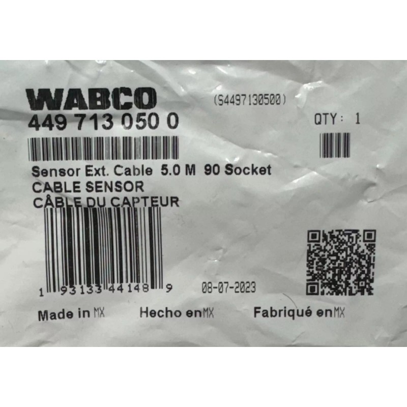 WABCO 4497130500 / S4497130500 Genuine Wabco ABS Sensor Extension Cable