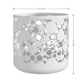 MESHDO Coffee Pod Holder Organizer, Sturdy K Cup Holders for Counter, Large Capacity Coffee Pods Basket Storage Organizer for Kitchen Counter and Office Coffee Bar - White