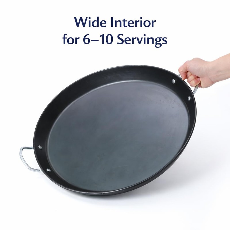 Paellera Para 10 Personas, 18 in / 45 cm Carbon