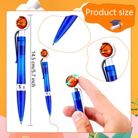 30 PCS Novelty Basketball Pens Sports Retractable Ballpoint Pens Cool Sports Writing Pen Team Presents Pens for Kids School Office Sports Meeting Souvenirs Desk Decor Accessories (Color Set 2)
