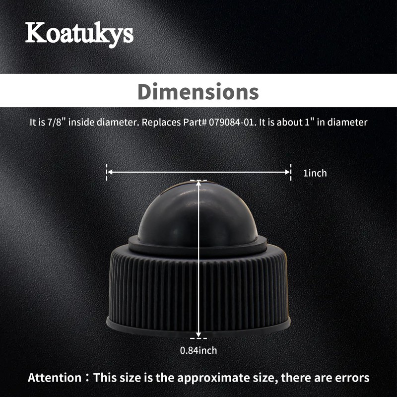 Koatukys 2 PCS 631-04381 Oil Cap Bulb Assy Replacement for
