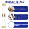 Innfeeltech 100 Pcs 1/2W 5% Tolerance 150 Ohm Carbon Film