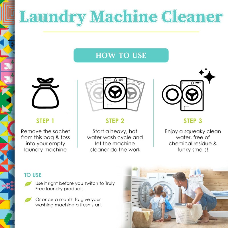 Truly Free Laundry Washing Machine Cleaner and Deodorizer | Top