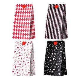 ysmile ysmile 24 Pack Valentine Treat Bag Heart Party Favor Bags for Valentine Goodie Anniversary Bag 9"