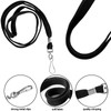 newsbirds 50 Packs Lanyards for ID Badges Black Bulk Lanyards,