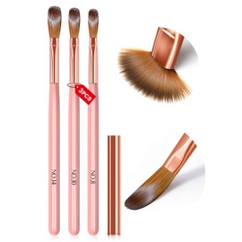 MAGIC ARMOR 3pcs Acrylic Nail Brush Set, Size 8/10/14 Acrylic Nail Brushes for Acrylic Application, Professional Acrylic Powder Brushes for Acrylic Powder Application, Nail Extension, 3D Nail Carving