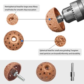ZERINT Tire Repair Patch Tools Complete Kit - 42mm Steel Buffing Wheel, HSS Drill Bits (3/4.5/6mm), Utility Knife & Wax Marker for Tire Grinding, Polishing and Plug Installation(HT-M07)