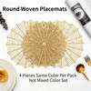 Halloween Spider Web Placemats Set of 4, Hollow Out Washable