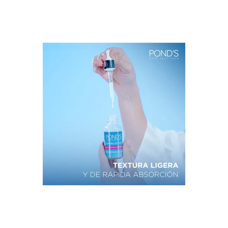 POND'S Sérum Booster Facial Ácido Hialurónico, Vitaminas E y B3,
