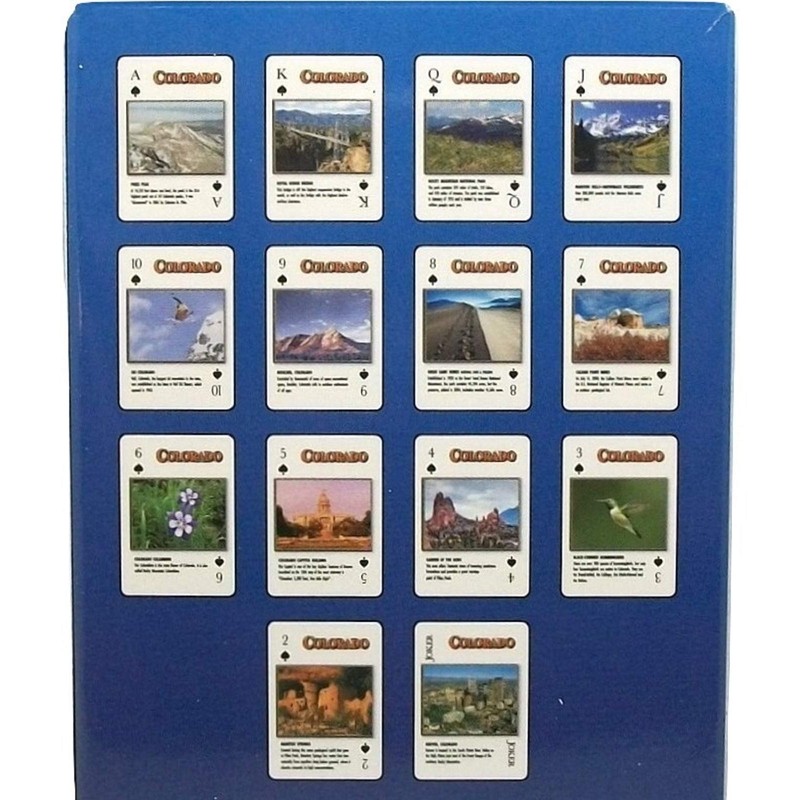 Saddle Mountain Souvenir Colorado Souvenir Playing Cards - Modern Travel