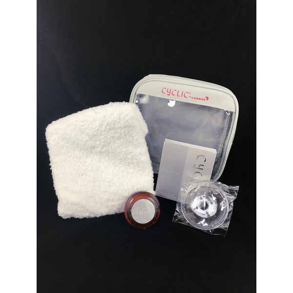Nano Silver Cyclic Silver Travel Package - Normal to Oily Skin Cleanser 40gram & 15gram, Nano Cyclic Microfiber facial towel(37cm x 65cm), Soap Dish,Travel Pouch)