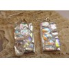 Celestial Fused Dichroic Glass Bubble Dot Sterling Silver Earrings N101
