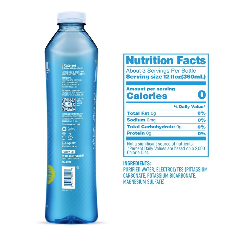 Perfect Hydration 9.5+ pH Alkaline Drinking Water, Made in the