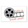 CafePress Sneak Peek Sticker Rectangle Bumper Sticker Car Decal