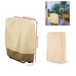 boyspringg 2Pcs Zero Gravity Folding Chairs Cover Outdoor Veranda Reclining Chairs Cover Waterproof Lawn Patio Furniture Covers All Weather Resistant 37 x 32inch (Beige)