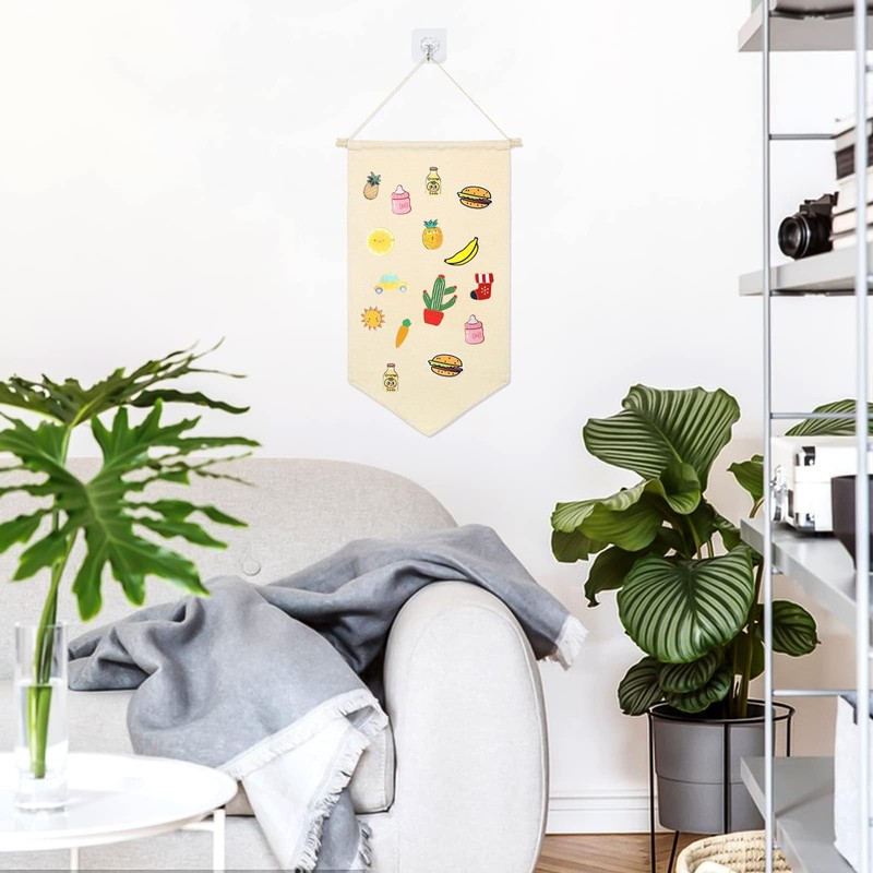 Wall Hanging Brooch Earring Jewelry Storage Organizer Canvas Pin Wall