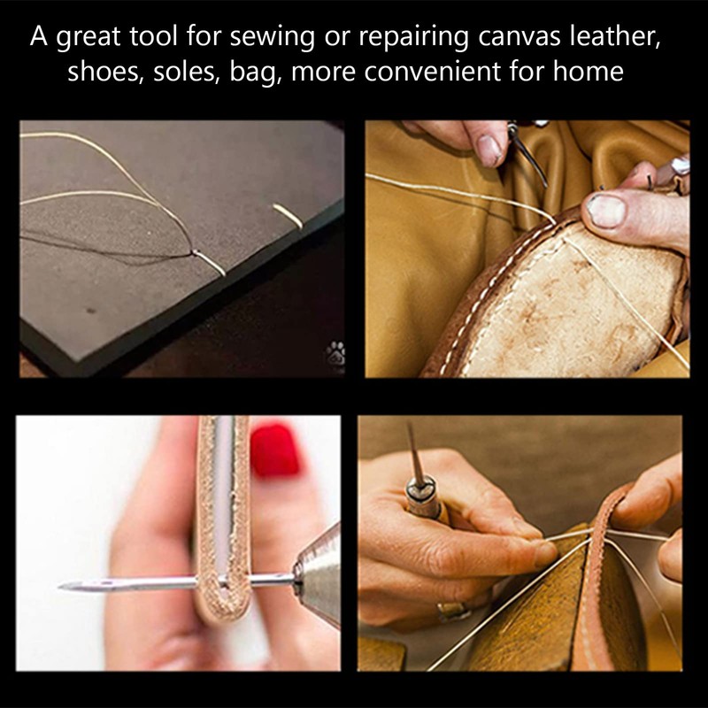 Copper Handle Sewing Awl, Leather Stitching Awl Set Speedy Stitch