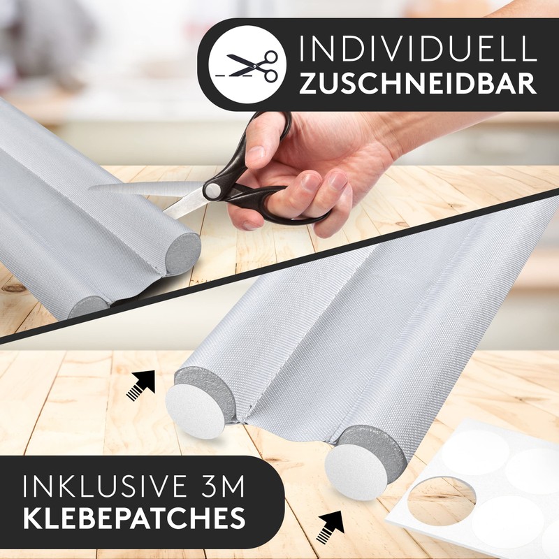 FALKENWERK Draught Excluder for Doors [Set of 2] - Cut