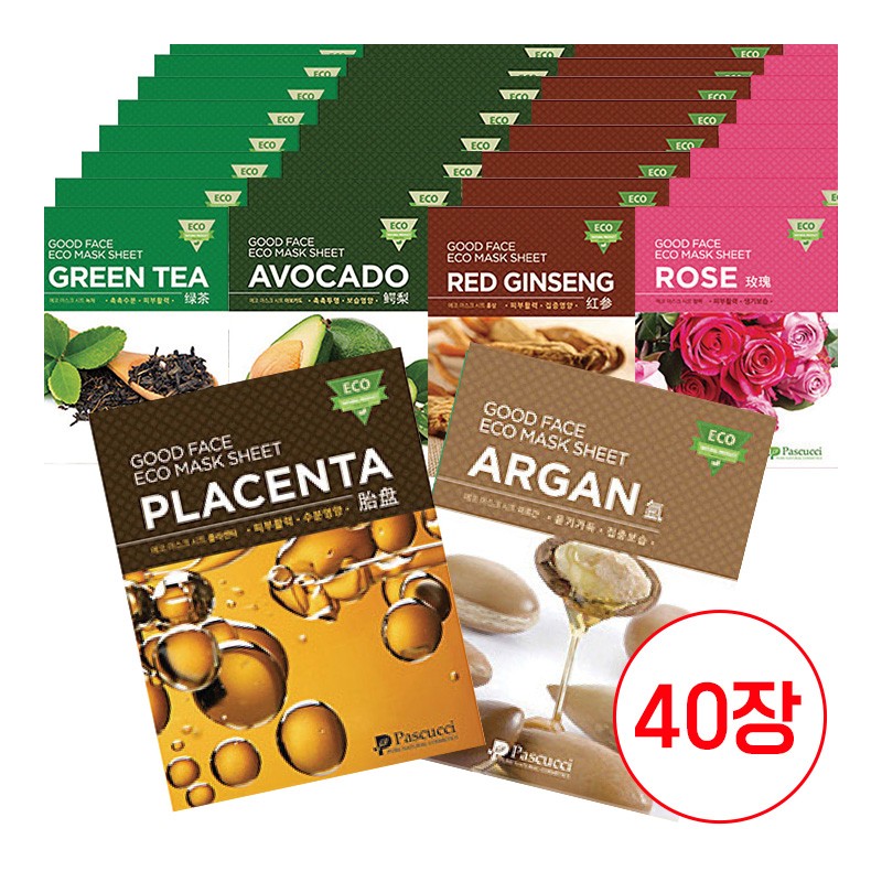 Partner company [40 sheets] Daily face pack, whitening, moisture, acne,