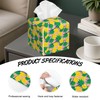 Summer Pineapples Tissue Box Cover,PU Leather Tissue Box Holder Square,Modern