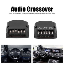 2pcs High Frequency Capacitors Black Universal 2 Way Speaker Frequency Divider for Car Sound System Parts