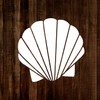 MAGJUCHE Sea Shell Stencil 6 Inches, Reusable Mermaid Seashell Stencil