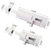 2 White Aluminum Deadbolts (2" and 3"), White Aluminum Deadbolt