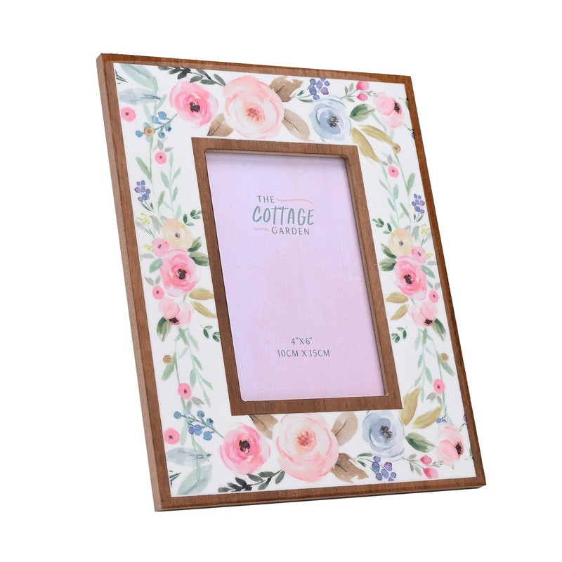 The Cottage Garden - Layered Floral Photo Frame - 4″
