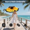 SIEPASA Compact Travel Umbrella - Windproof Auto Open/Close, Lightweight Folding