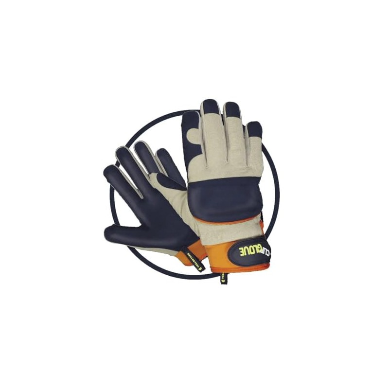 Treadstone ClipGlove Leather Palm Gloves - Mens - Large (TGGL046)