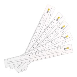 WIN TAPE 18cm / 7'' Educare Wound Ruler (PAPER) Wound Measuring Tape (Pack of 100) Medical Medimeter
