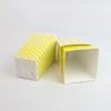Popcorn Boxes Yellow Cardboard 3 Designs - Chevron/Striped/Polka Dot Popcorn