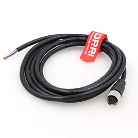 DRRI M12 8-Pin Female Sensor Plug to Fly Line Waterproof Electrical Shielding Cable for Automation Applications (M12 8P Female)