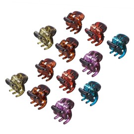 Ipetboom 72pcs Tortoiseshell Small Hair Clips for Women Mini Plastic Hair Claws Stylish for Ages Comfortable Fit for Daily Use