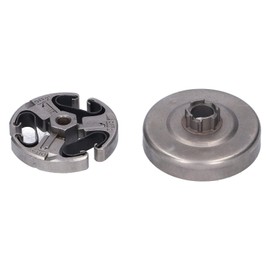 3/8 Clutch Drum Made of Iron with High Hardness Clutch Bearing with Seal Chainsaw Replacement Kit Suitable for Husqvarna 61 66 162 266 268 272 XP