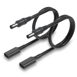 5,5x2,5mm Typ C USB-C Eingangskabel, USB C PD 15W Ladekabel für Laptop Notebook, Router, Kamera, Elektroschrauber,Schreibtischlampe, TV-Box
