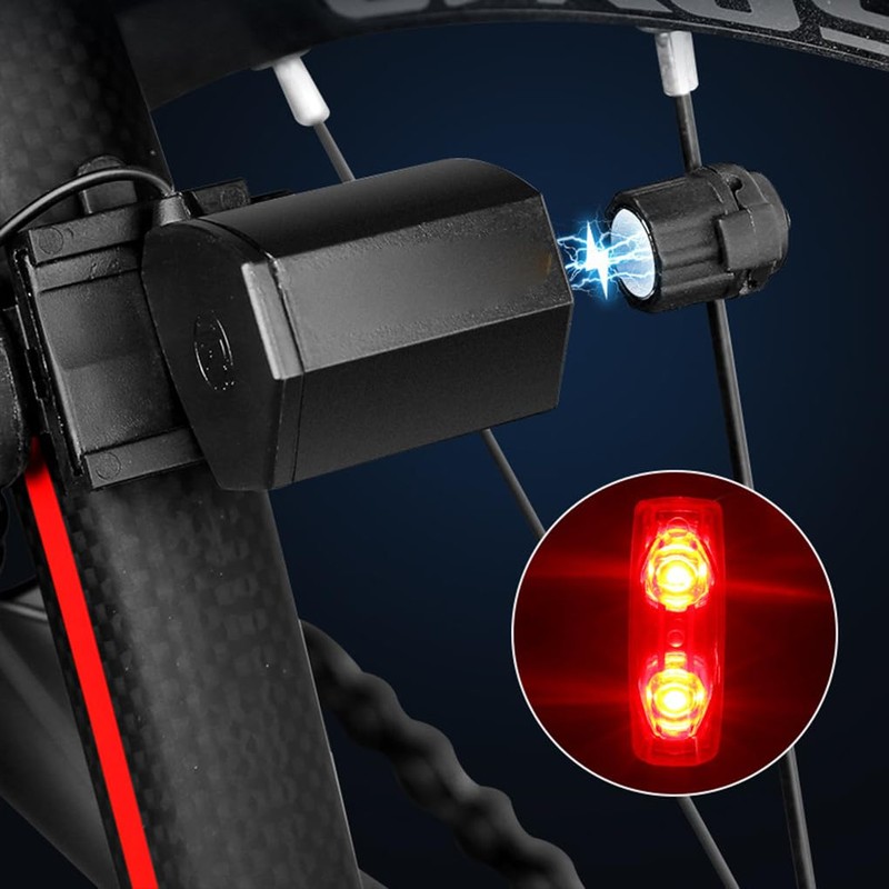 tieedhfu Bike Tail Light Rear Lamps LED Safety Warning Lantern