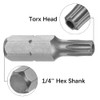 Saipor 14pcs T5 - T40 Torx Screwdriver Bit Set with