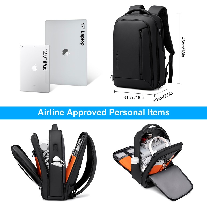 Fenree.geer Laptop Backpack for Men, Business Backpack with USB Charging