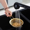Black Fine Mesh Strainer 3 Piece Set, Black Flour Strainer