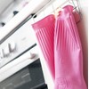 Myungjin Reusable Waterproof Household Dishwashing Non-Slip Cleaning Rubber Gloves with