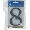 Distinctions 843148 Black Flush-Mount 4-Inch House Number 8