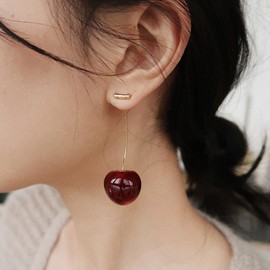 Cherry Earrings for Women Cute Fruit Dangle Earrings Red Fruit Earrings Jewelry Christmas Gifts for Women