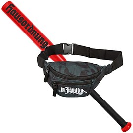 Spaß Kostet Sports Set Baseball Bat Red with Bag for Baseball House Rules Aluminium 26 Inches