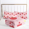 Nttopship Cute Strawberry Comforter Sets，Bedding Sets Full Size for Kids,Cute