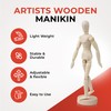 Janrax 8" Artists Wooden Manikin - Moveable Adjustable Limbs Human