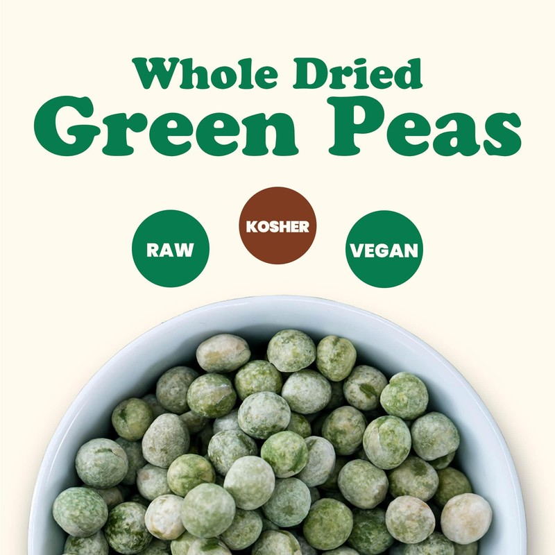 Food to Live - Whole Dried Green Peas, 2 Pounds