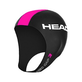 HEAD Neo Cap Swimming Cap, Unisex Adult, unisex_adult, 455116, Black-Pink, S