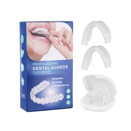 Anti Snoring Guard, Mouth Guard for Teeth Grinding, Protects Enamel, Improves Sleep Quality, 4 Mouldable Mouth Guards for Teeth Grinding for Anti Snoring - 2 Sizes