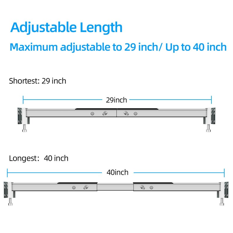 Qualward Undermount Sink Brackets,Adjustable Undermount Sink Support, Stainless Steel Installation